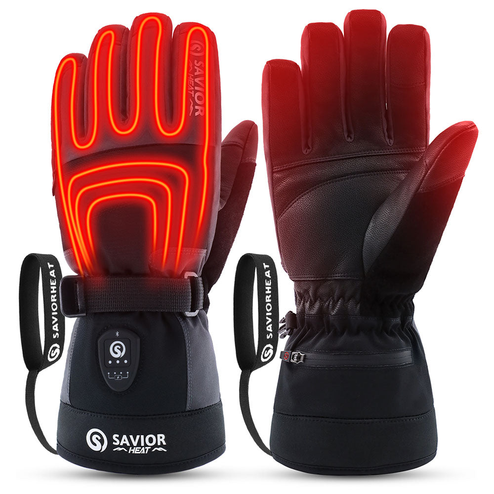 Savior Heated Gloves – 10s Fast Heat, Smart Control, Designed for Skiing and Outdoor Activities