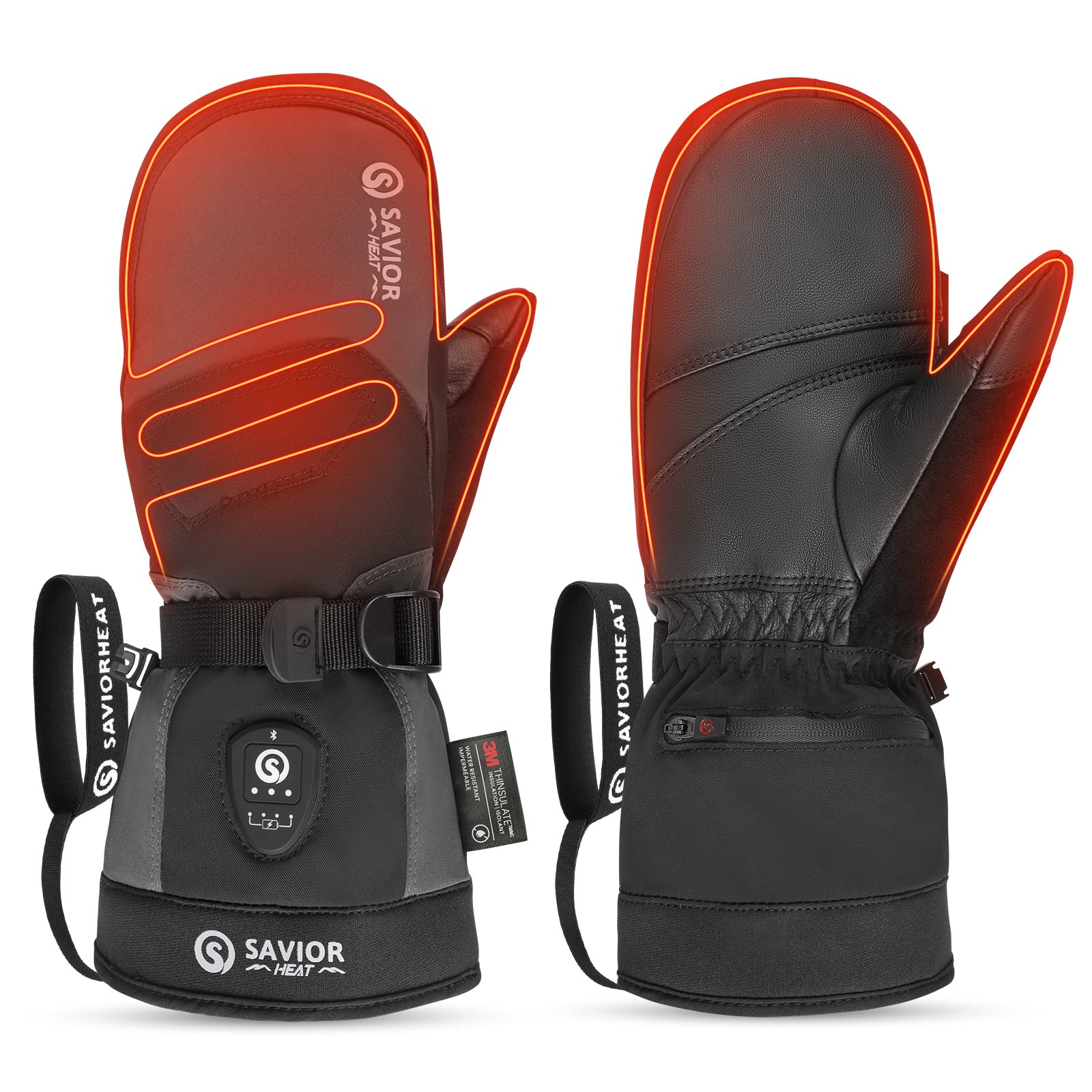 SKGP02MS App-Control Heated Ski Mittens 2.0