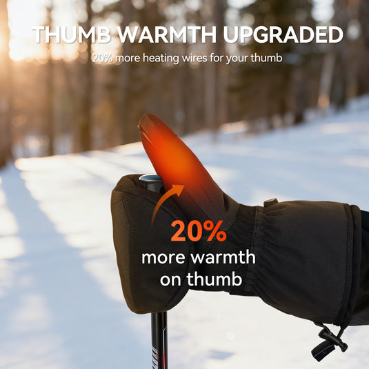 Savior Gants chauffants avec batterie rechargeable USB pour le ski, la randonnée