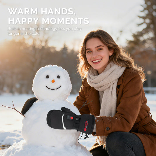 Savior Gants chauffants avec batterie rechargeable USB pour le ski, la randonnée