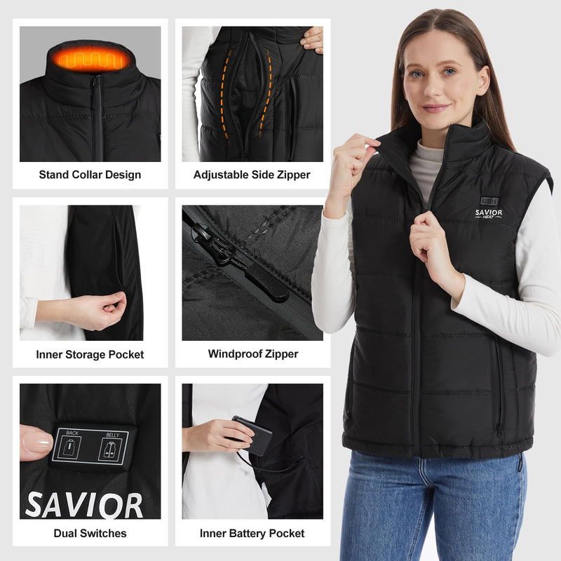 Laden Sie das Bild in Galerie -Viewer, Savior Electric Women&#39;s Heated Lightweight Vest
