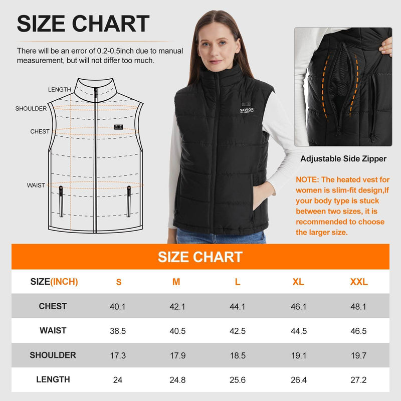 Fleece Heated Vest Women Women's Heated Vest, 16000mAh Battey