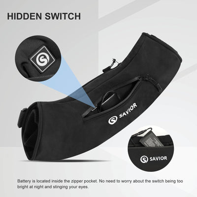 Saviour Heated HEAT Manchon chauffant pour les mains, pochette chauffante électrique pour l'hiver, la chasse, le camping, le golf, la photographie