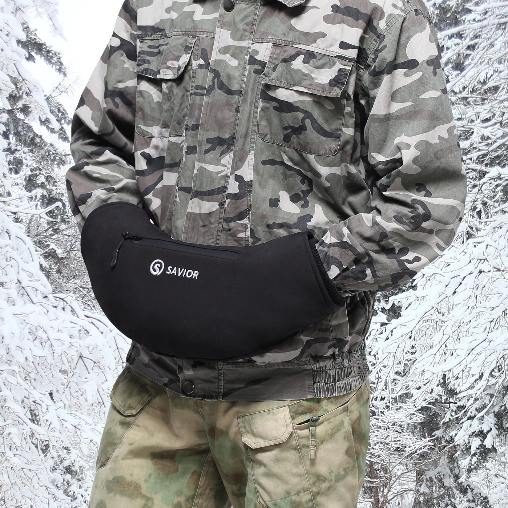 Saviour Heated HEAT Manchon chauffant pour les mains, pochette chauffante électrique pour l'hiver, la chasse, le camping, le golf, la photographie