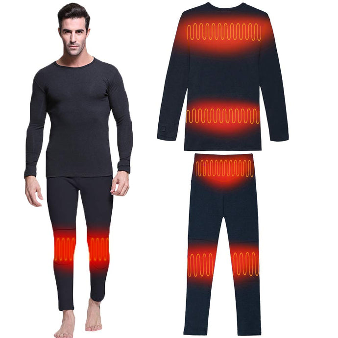 SAVIOR Heated Base Layer for Men's Thermal Underwear and Winter Clothing