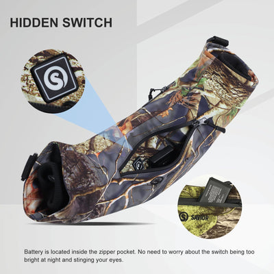 Saviour Heated HEAT Manchon chauffant pour les mains, pochette chauffante électrique pour l'hiver, la chasse, le camping, le golf, la photographie