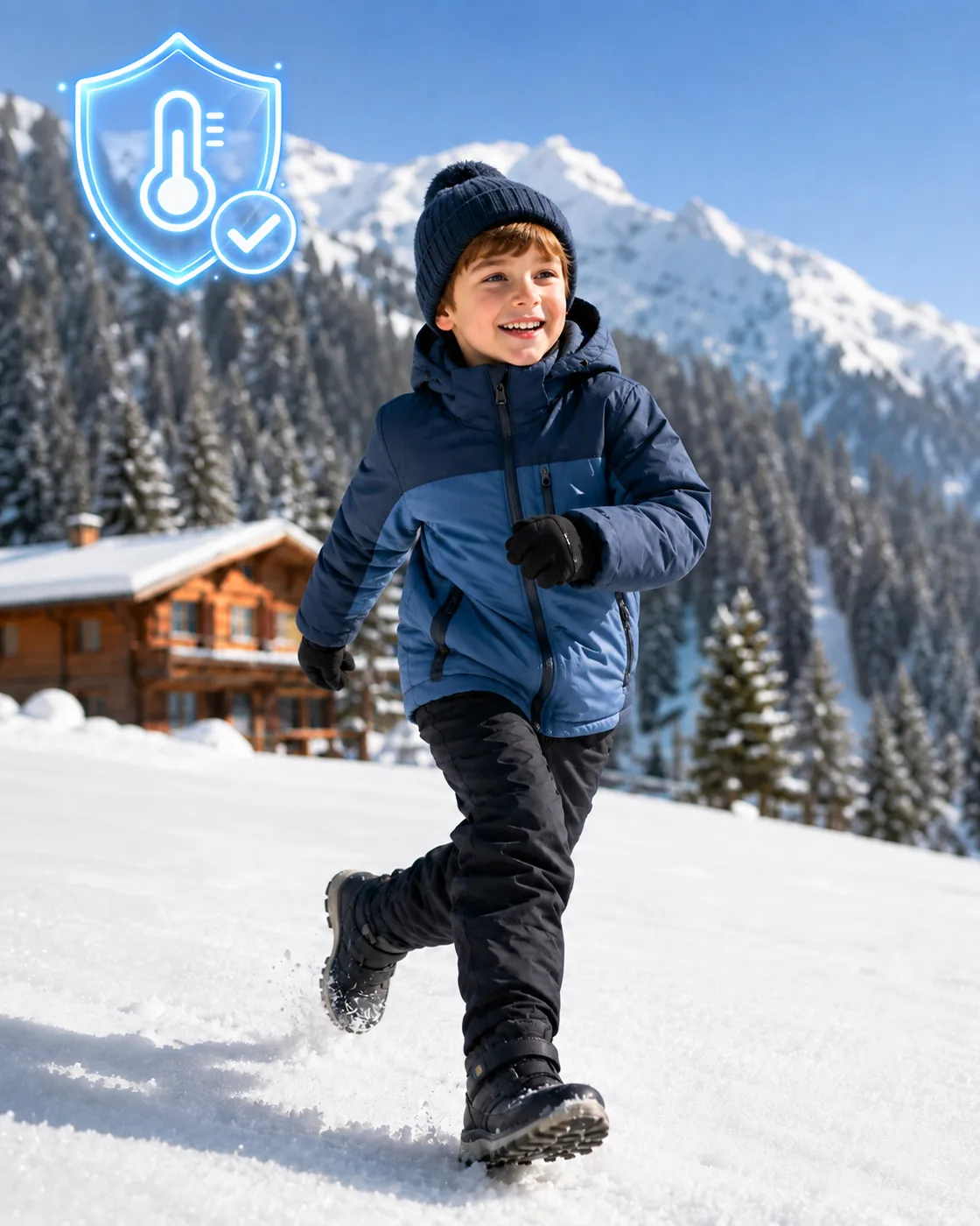 ClimaFlex® KidSafe - Savior Heat Crocodile-Print Kids Heated Ski Socks