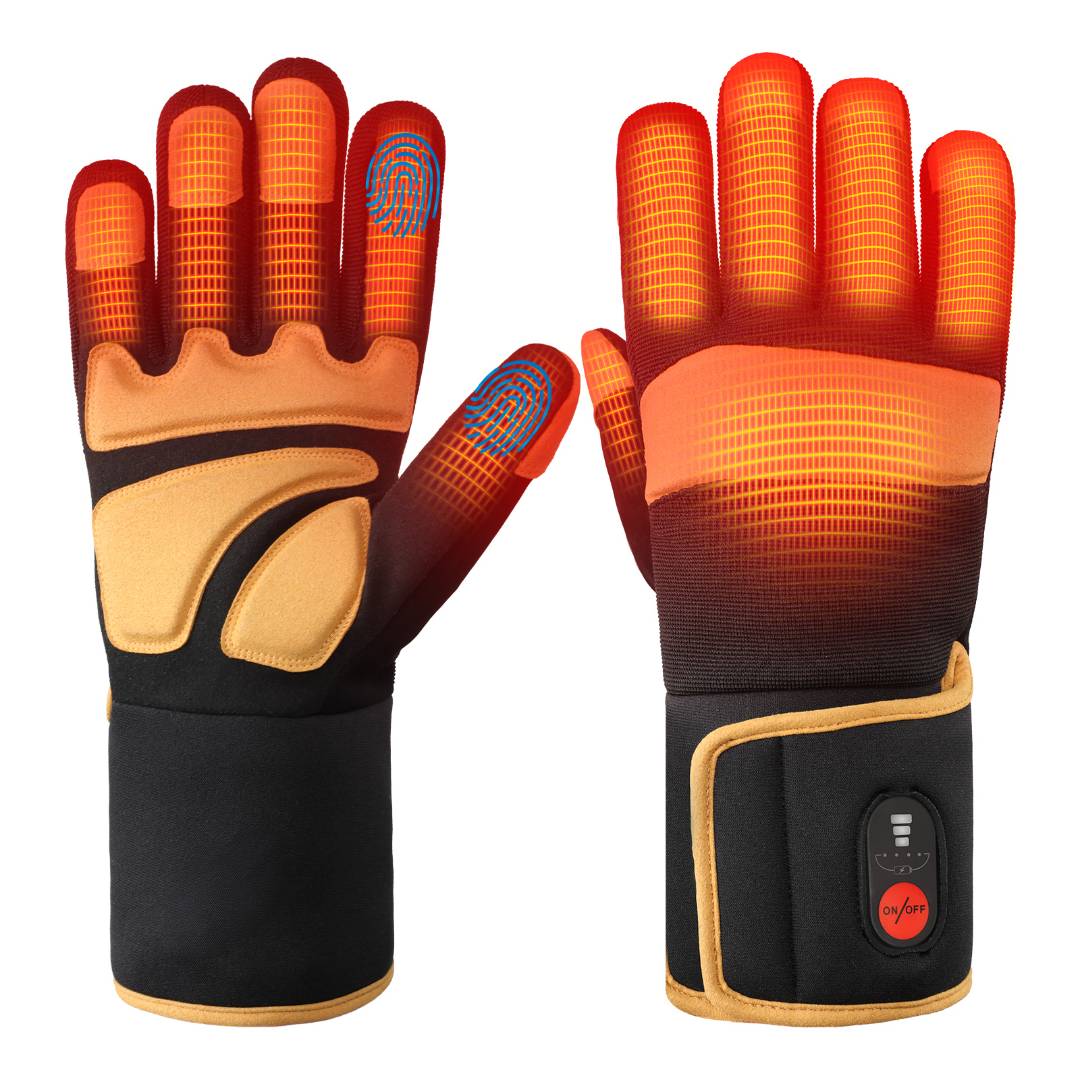 Heavy-Duty Heated Work Gloves for Cold Weather – Waterproof & Durable