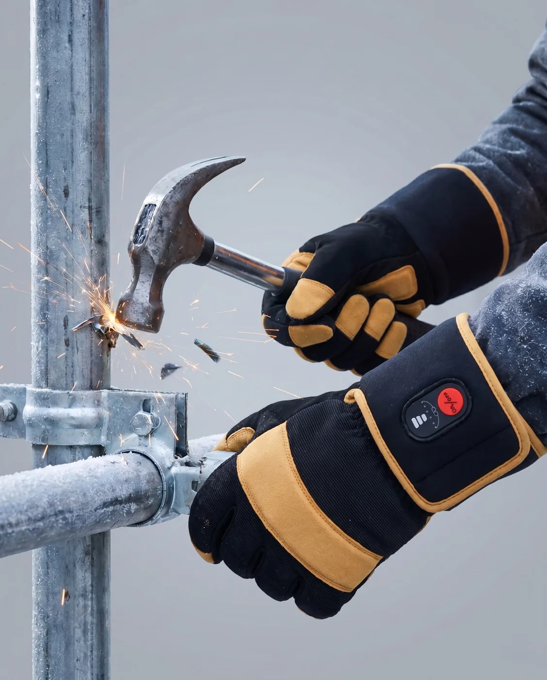 Impact Protection - Savior Heat GVFB02 Reinforced-Palm Heated Work Gloves
