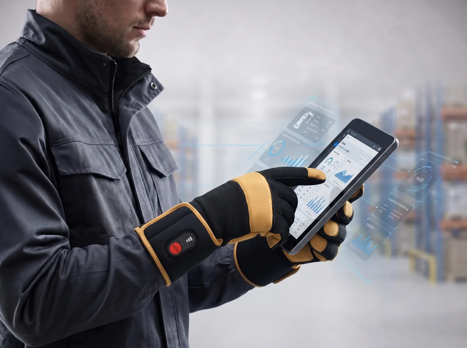 Touchscreen Friendly - Savior Heat GVFB02 Reinforced-Palm Heated Work Gloves