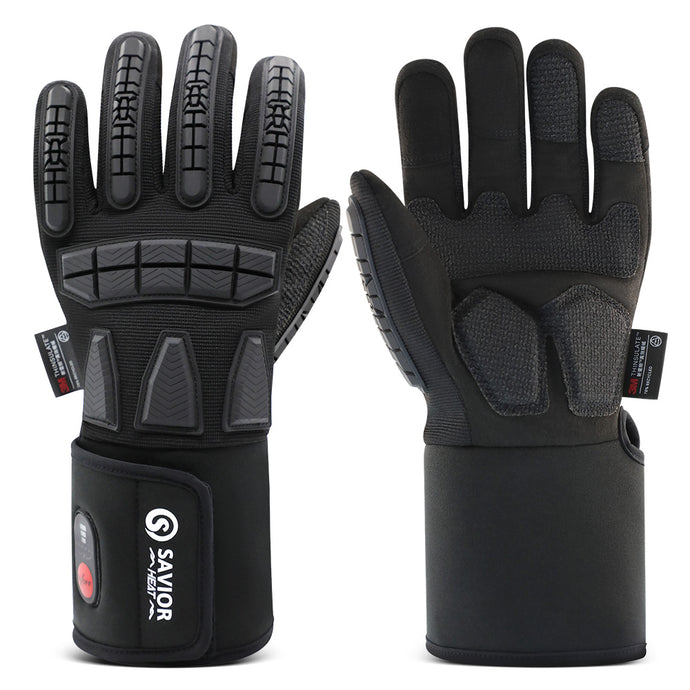 Rugged Heated Work Gloves for Extreme Winter Jobs, Waterproof, Impact-Guarded