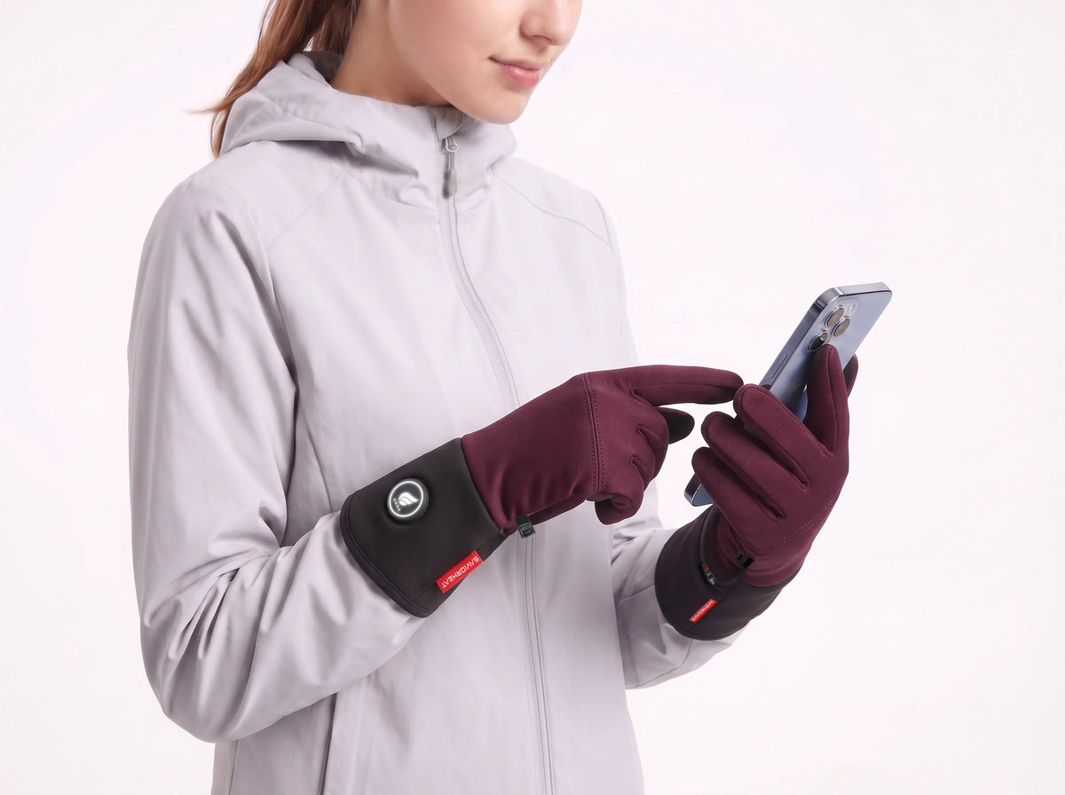 Touchscreen Friendly - Savior Heat Natural Comfort Lightweight Heated Glove Liners