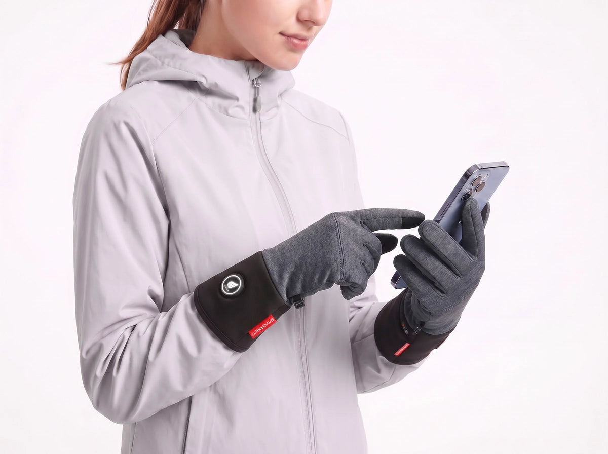 Touchscreen Friendly - Savior Heat Wool Blend Comfort Heated Glove Liners