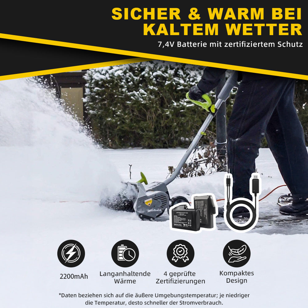 Heated Snowboard Mittens with App Control, 3M Insulation, and Kevlar Palm