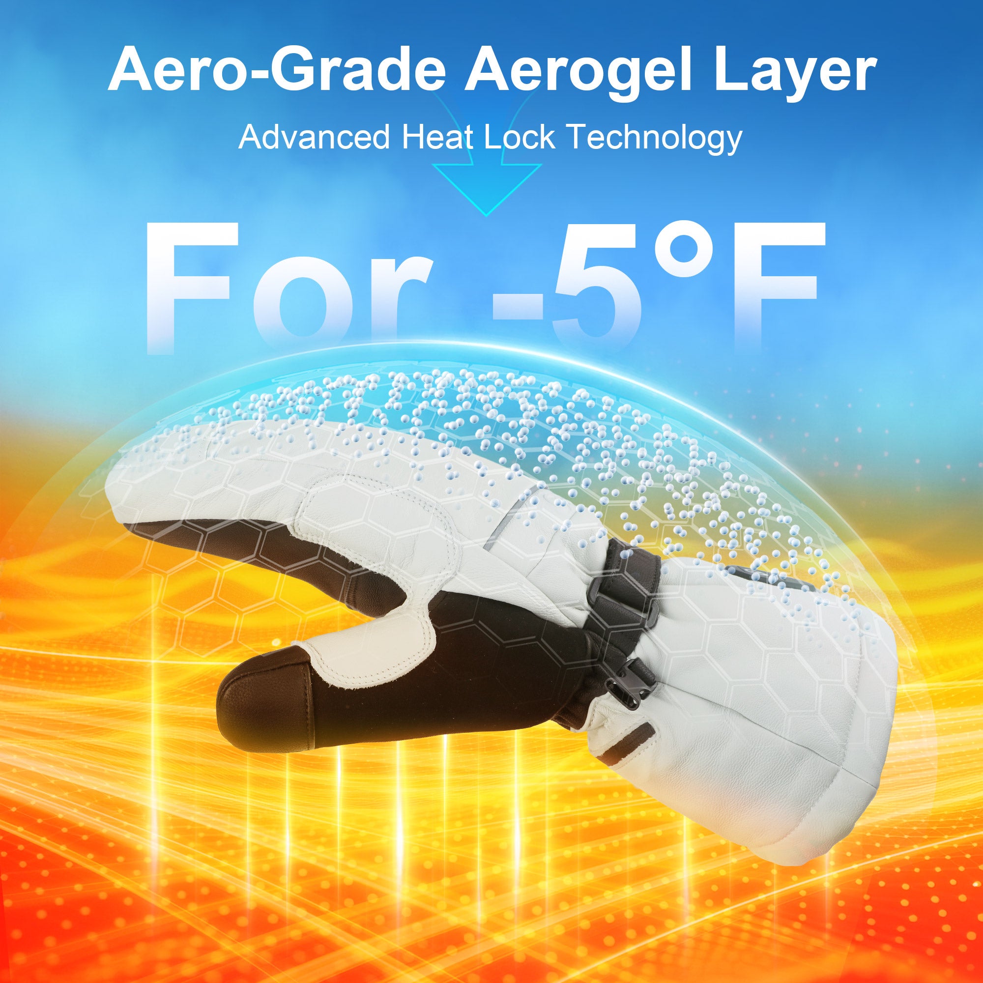 EH8 Pro Heated Mittens 3.0 – Extreme Cold Protection, Aerogel Insulation, –5°F Rated, 3000mAh Fast-Charge