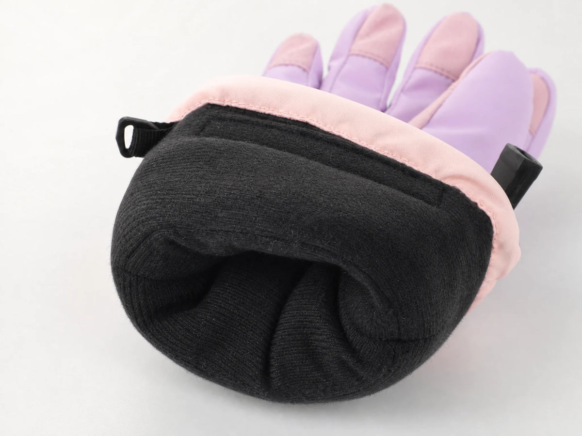 Soft Comfort - Savior Heat Bear-Print Kids Heated Ski Gloves