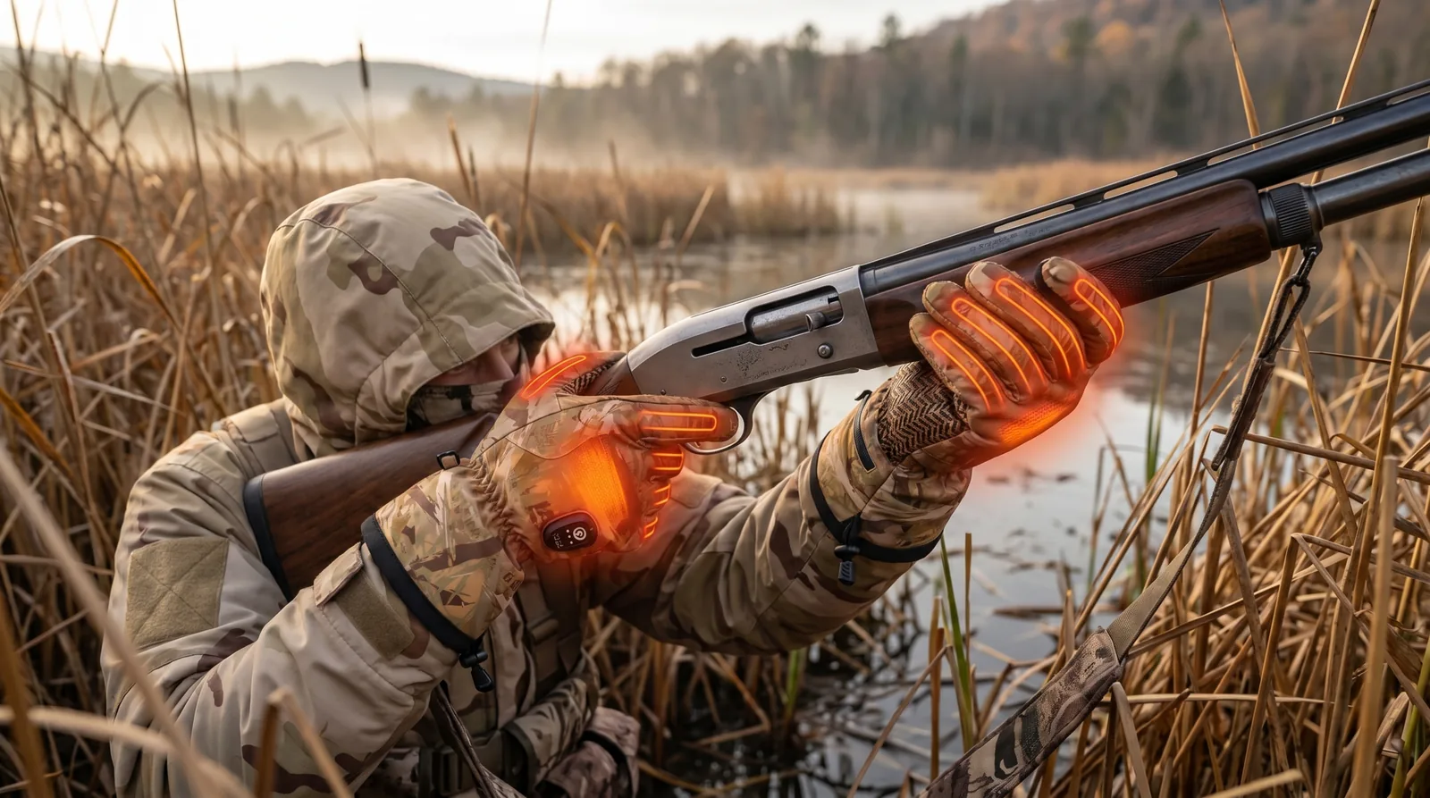 Savior Heat HUGP01FC Marsh Camo Hunting Gloves 2.0 product detail