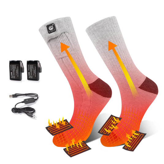 Savior 7.4V Rechargeable Heated Socks For Men Women
