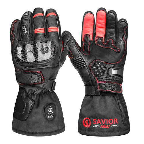 Savior Bluetooth  Battery Heated Motorcycle Gloves 2.0