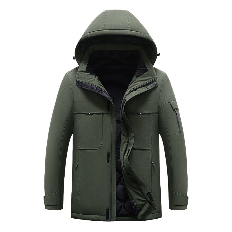 Chargez l&#39;image dans la visionneuse de la galerie, Savior Men&#39;s Women&#39;s Heated Work Jacket With Hood For Winter
