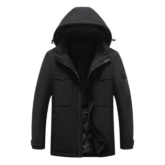 Savior Men's Women's Heated Work Jacket With Hood For Winter