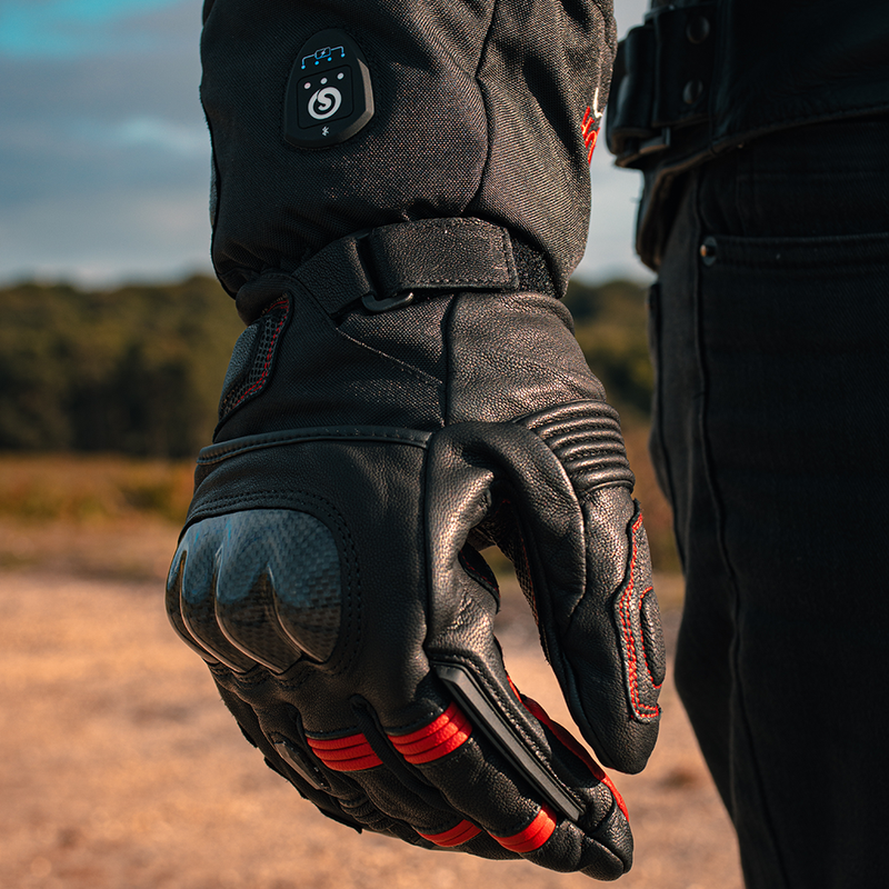 Load image into Gallery viewer, Savior Bluetooth  Battery Heated Motorcycle Gloves
