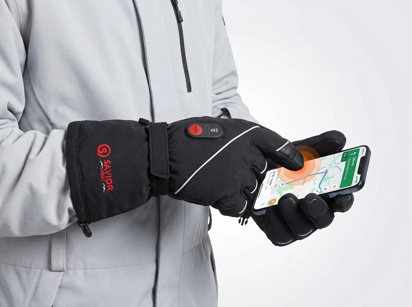 Touchscreen Friendly - Savior Heat S01 Performance Heated Ski Gloves