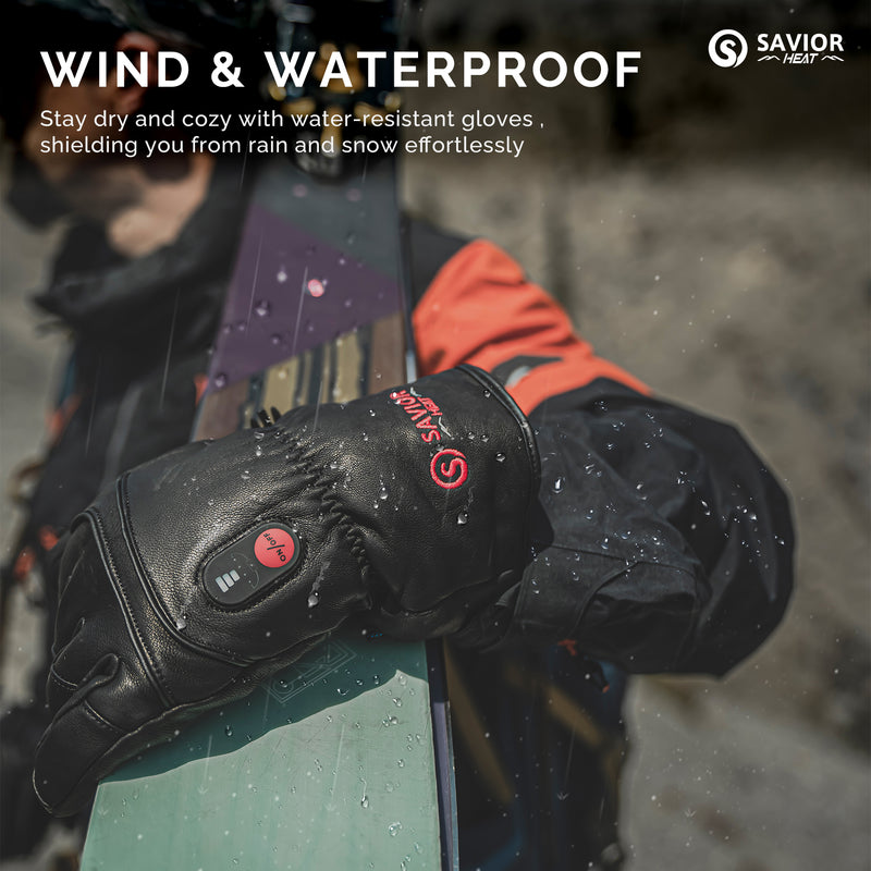 Load image into Gallery viewer, Savior Electric Heated Leather Gloves
