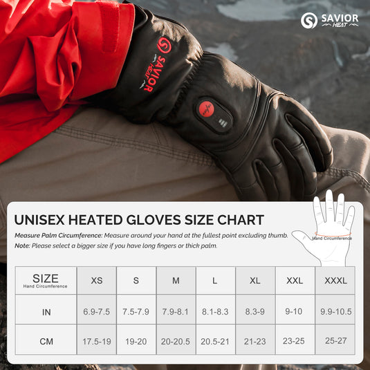 Savior Electric Heated Leather Gloves