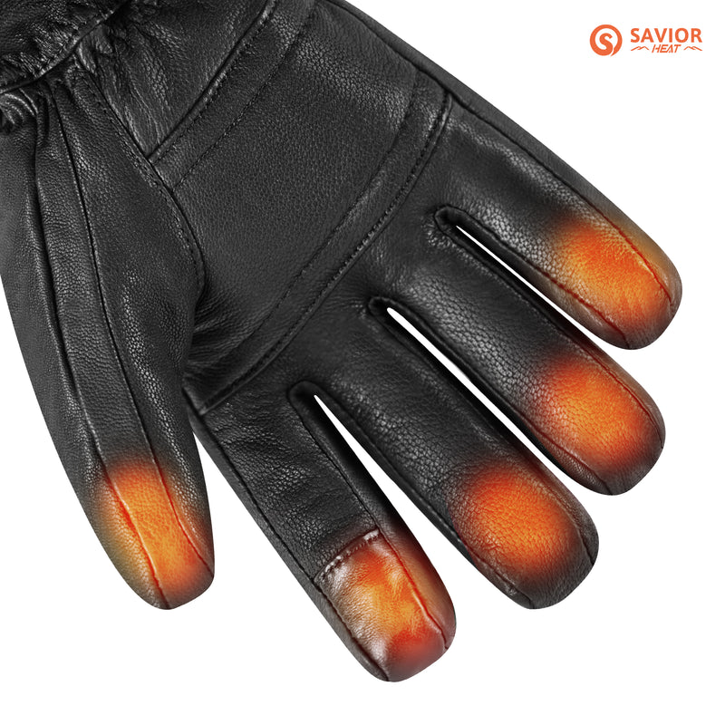 Load image into Gallery viewer, Savior Electric Heated Leather Gloves
