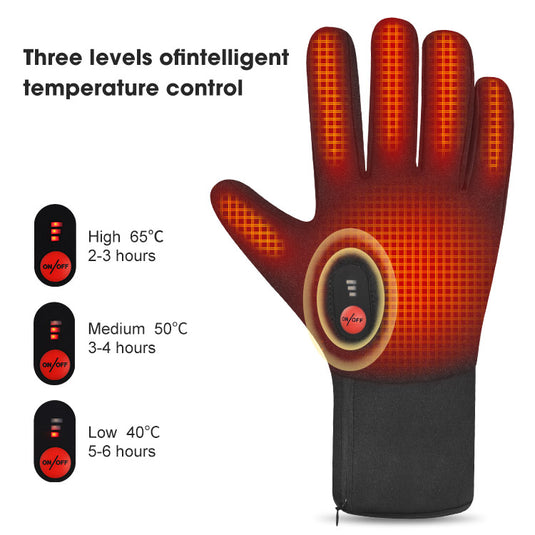 Outlets-Savior Winter Warm Rechargeable Battery Working Heated Gloves