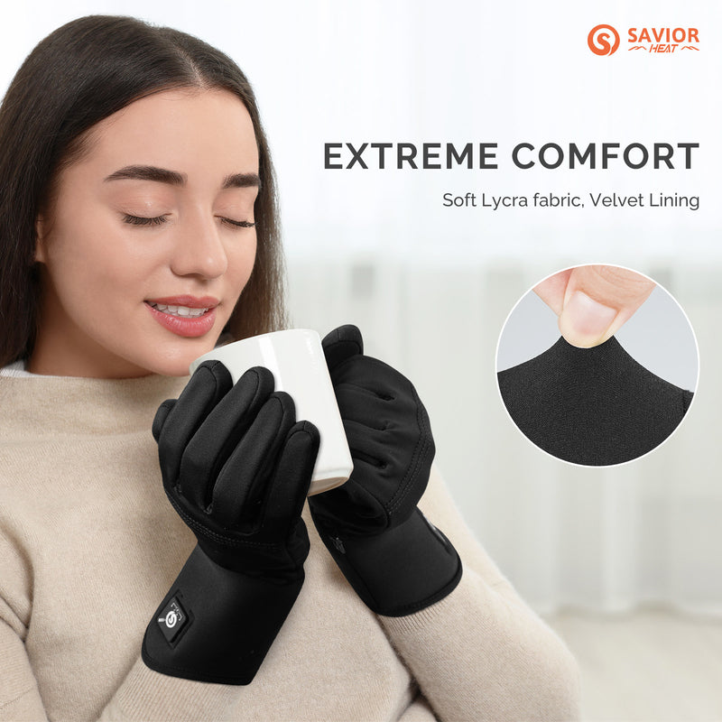 Chargez l&#39;image dans la visionneuse de la galerie, Savior Liners Gants chauffants Gants fins Ski d&#39;équitation pour homme femme S13
