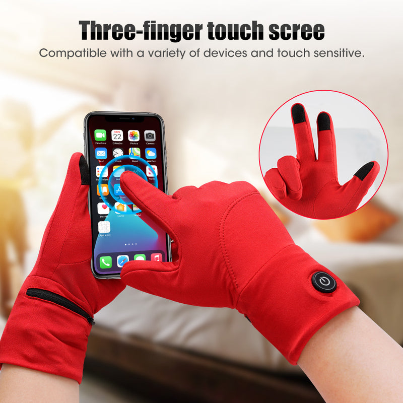 Load image into Gallery viewer, Savior Thin Breathable Computer Typing Heated Gloves Liners - S13R
