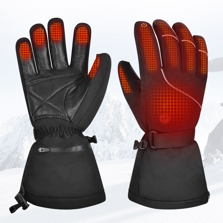 Chargez l&#39;image dans la visionneuse de la galerie, Savior Winter Windproof  Outdoor Sports Heated  Skiing Gloves
