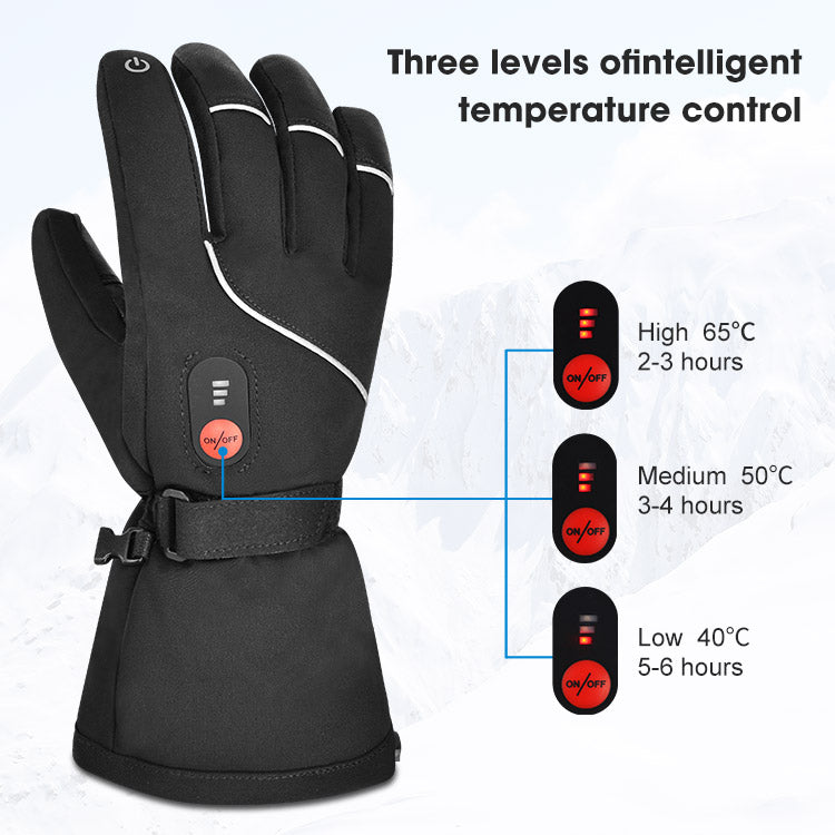 Chargez l&#39;image dans la visionneuse de la galerie, Savior Winter Windproof  Outdoor Sports Heated  Skiing Gloves
