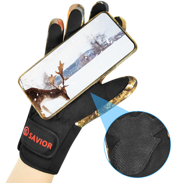 Laden Sie das Bild in Galerie -Viewer, Savior Hunting Winter Warm Heated Gloves  Windproof  for Fishing Hunting Outdoor
