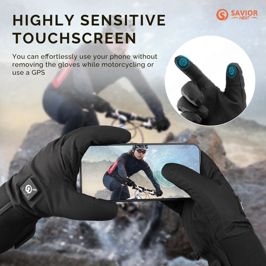 Gants chauffants Savior Heat pour hommes et femmes, gants à batterie électrique rechargeable S20