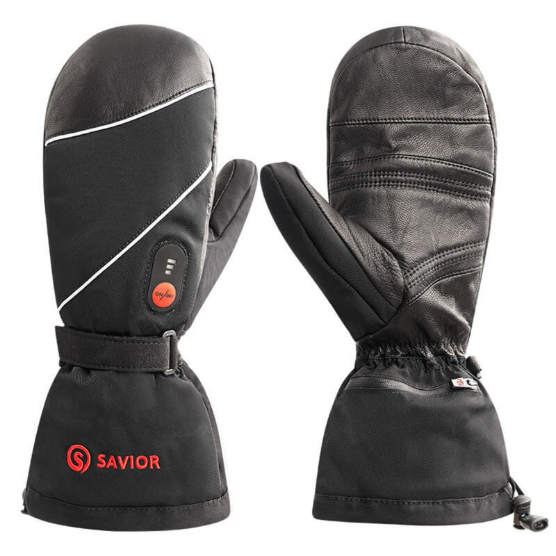 Load image into Gallery viewer, Savior Lightweight Sheepskin Heated Ski Mittens
