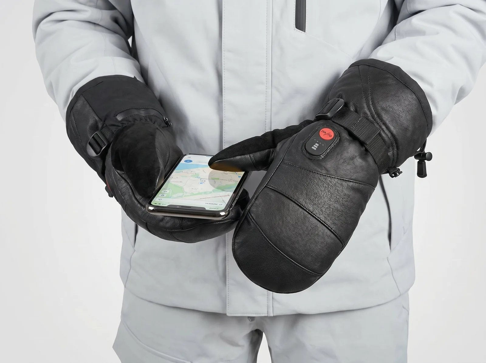 Touchscreen Friendly - Savior Heat S38 Full-Leather Heated Mittens