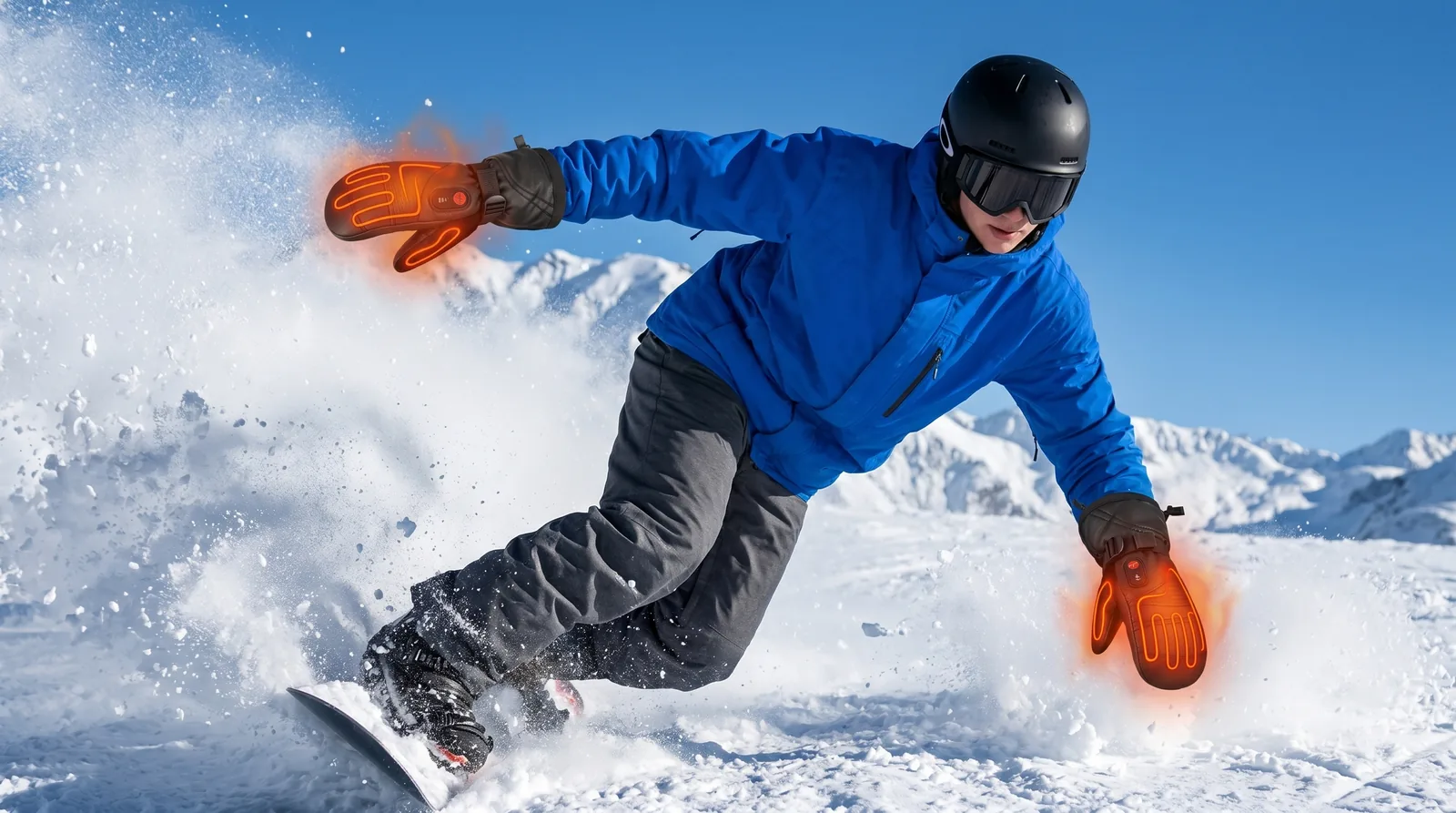 Fast Heating and Long Battery Life - Savior Heat S38 Full-Leather Heated Mittens