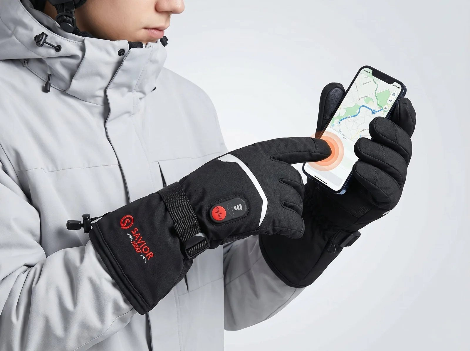 Touchscreen Friendly - Savior Heat S66B Classic Heated Winter Gloves