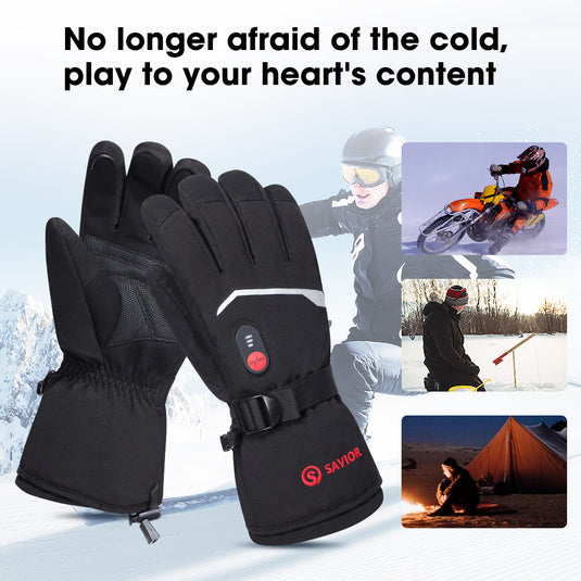 Sauveur ski gants chauffants électrique Rechargeable batterie
