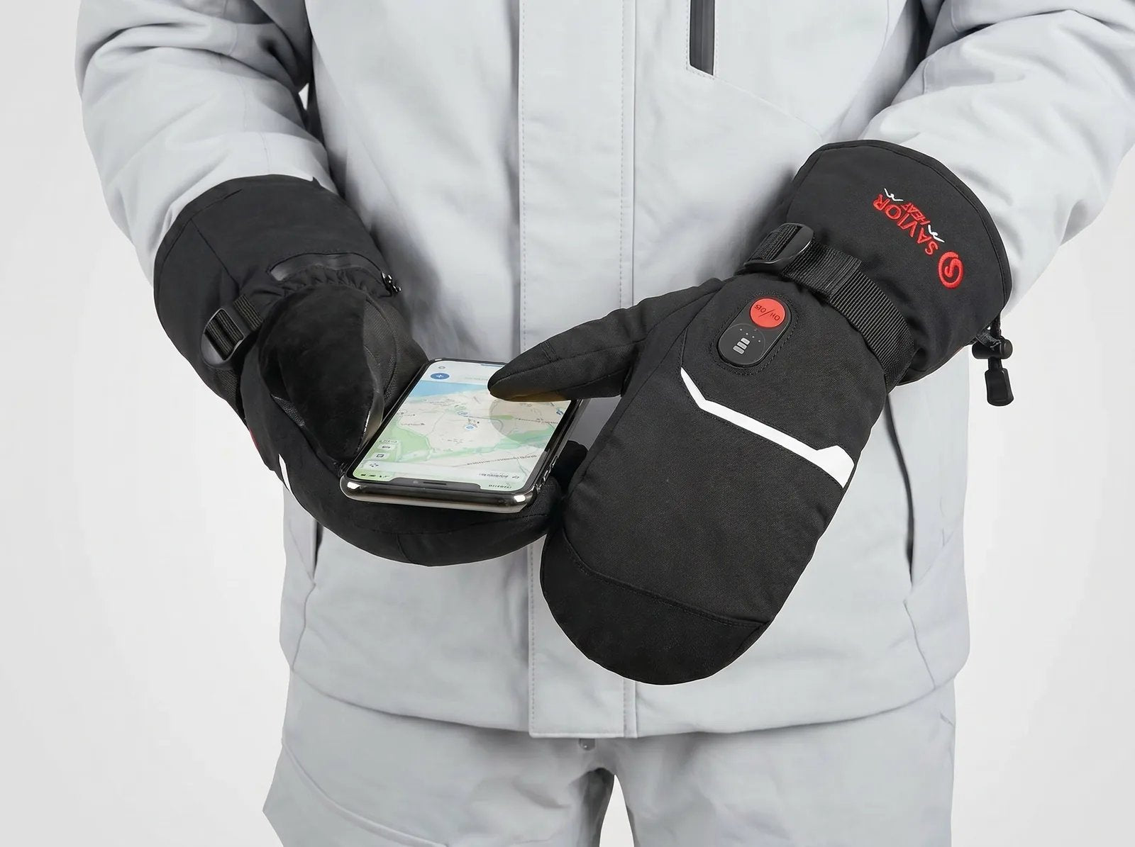 Touchscreen Friendly - Savior Heat S66E Classic Heated Winter Mittens