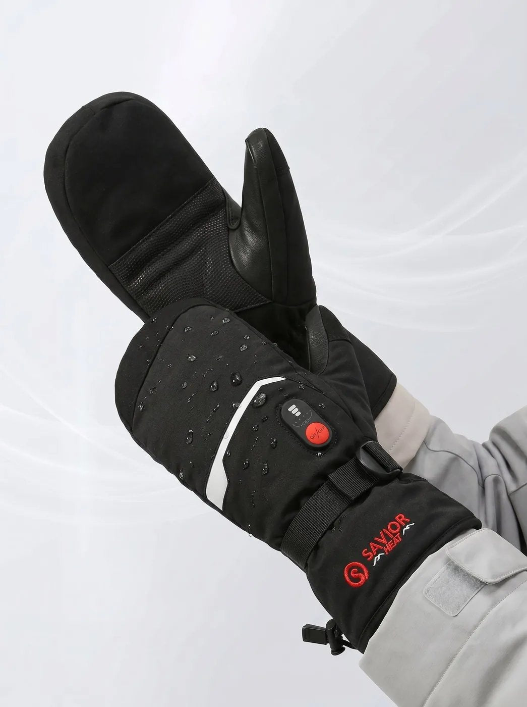Waterproof & Windproof - Savior Heat S66E Classic Heated Winter Mittens