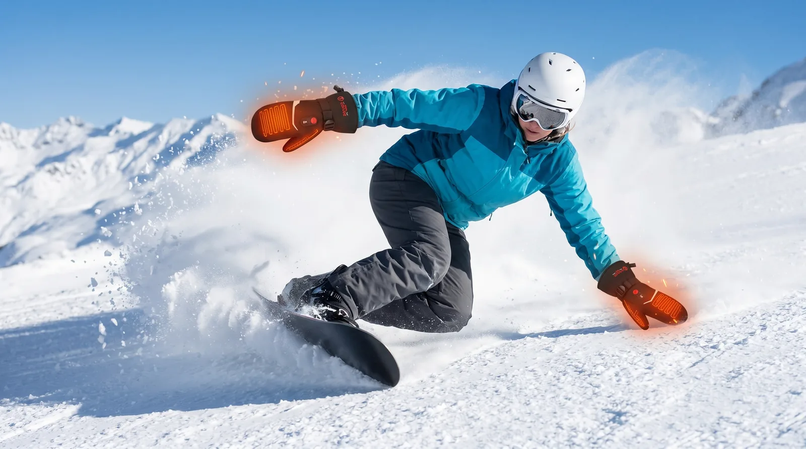Even Heat Distribution and Comfort - S66E Classic Heated Winter Mittens