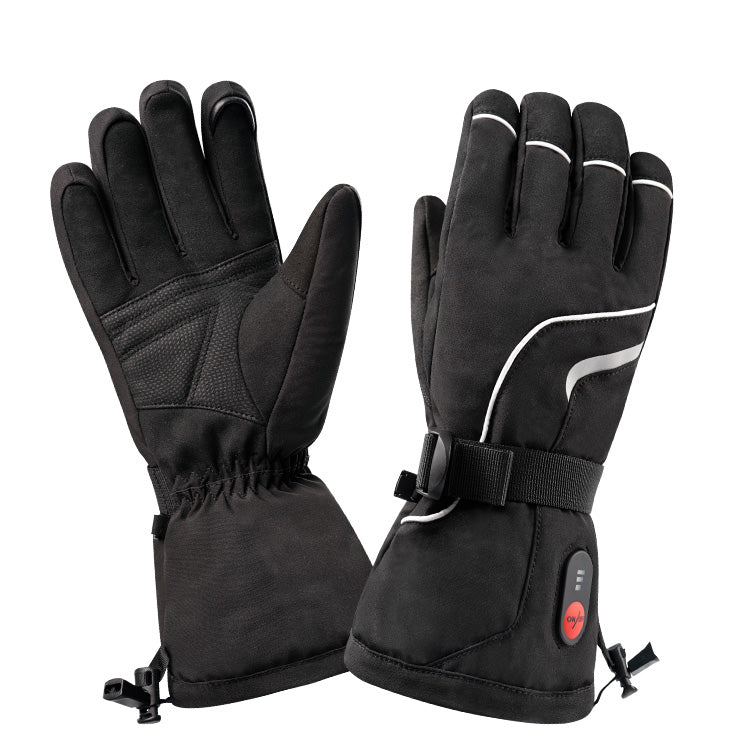 Cargue la imagen en el visor de la galería, Savior Winter Outdoor Sports Waterproof Touchscreen Ski  Heated Gloves
