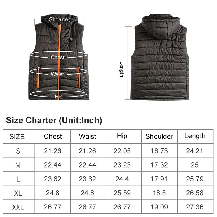 Cargue la imagen en el visor de la galería, Savior Men&#39;s Heated Vest For Winter Outdoor Adventures
