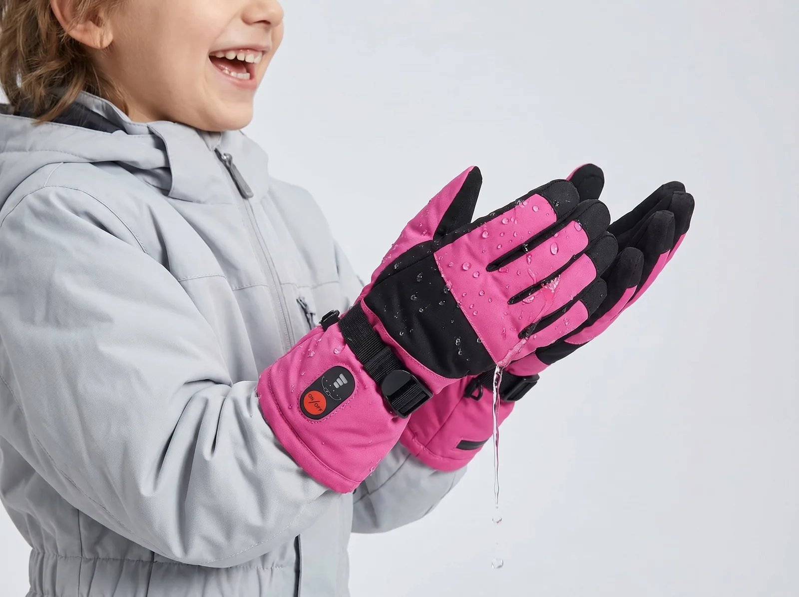 Water Guard - Savior Heat SKGL01FP Kids Heated Winter Gloves Pink