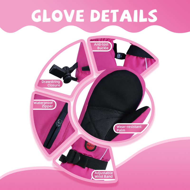 Laden Sie das Bild in Galerie -Viewer, Electric Heated Mittens for Children – Perfect for Cold Weather Play
