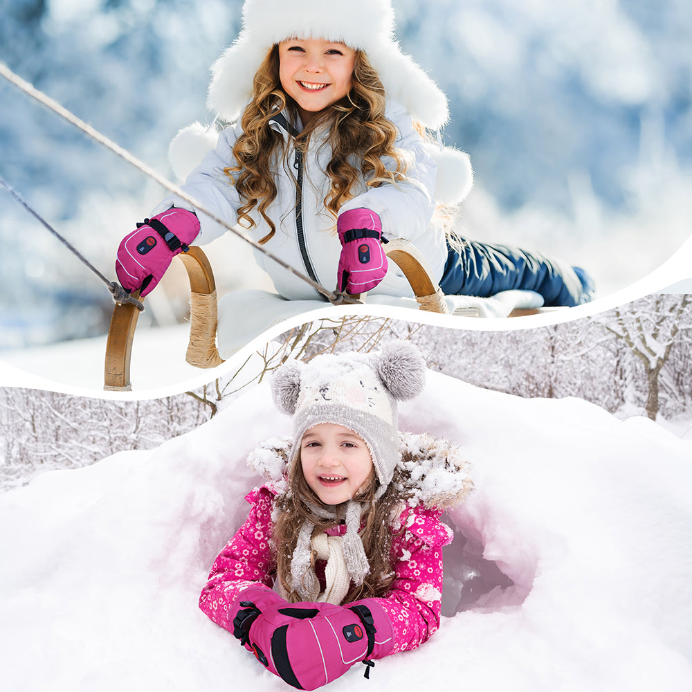 Electric Heated Mittens for Children – Perfect for Cold Weather Play